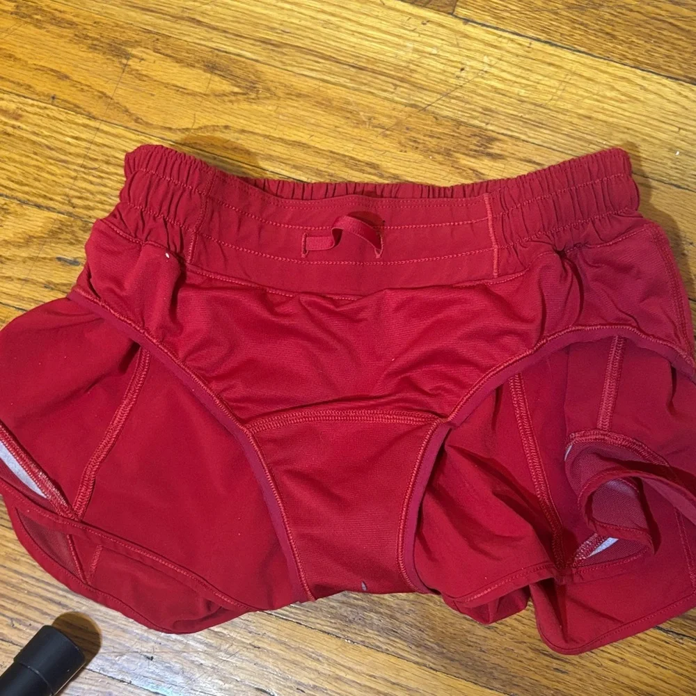 Lululemon Hottie Hot Red Shorts